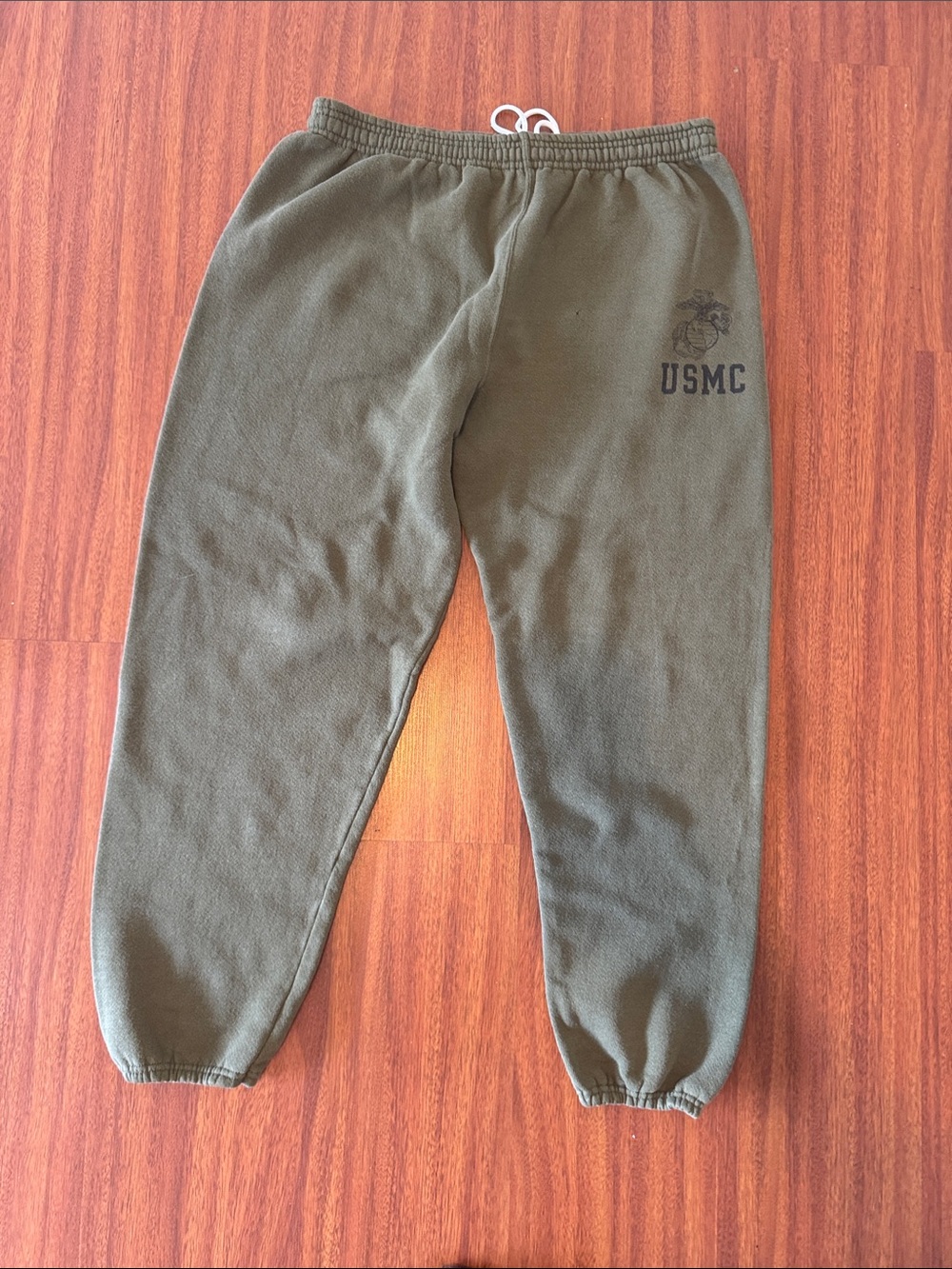 Men’s Olive Green Jogger Sweatpants with Drawstring